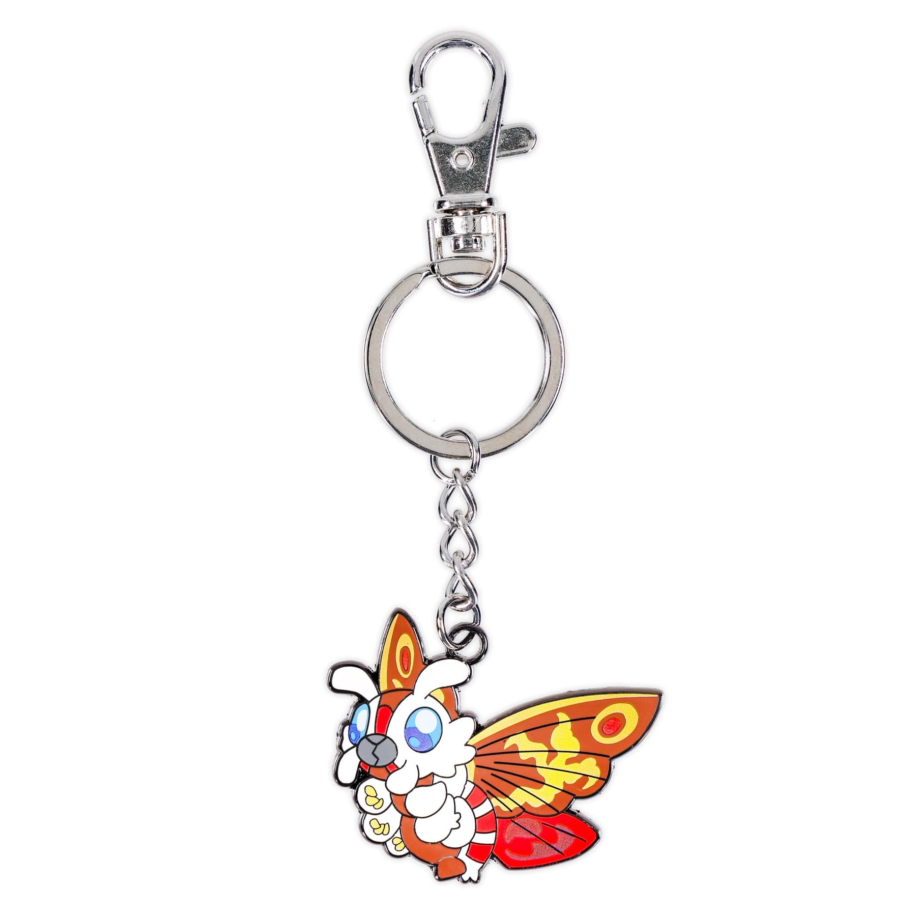 Godzilla Mothra Enamel Charm Keychain