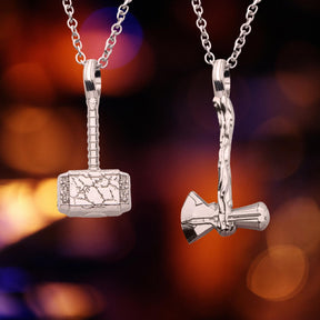 Marvel Thor: Love and Thunder Hammer Necklace Set