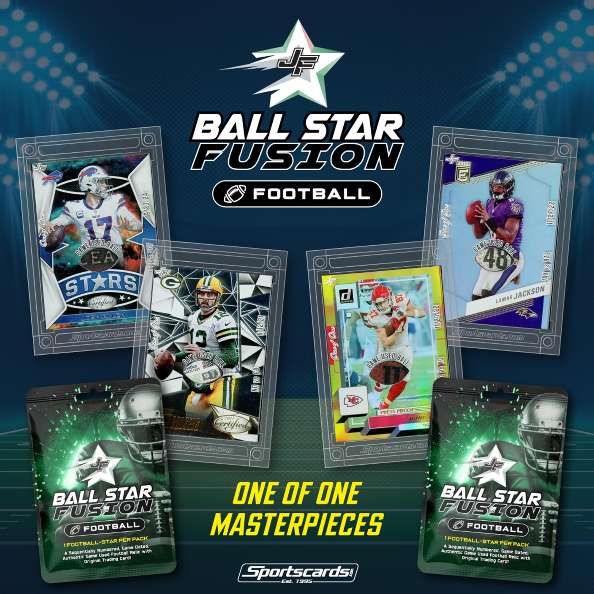 NFL 2025 Ball Star Fusion Football Trading Card Pack