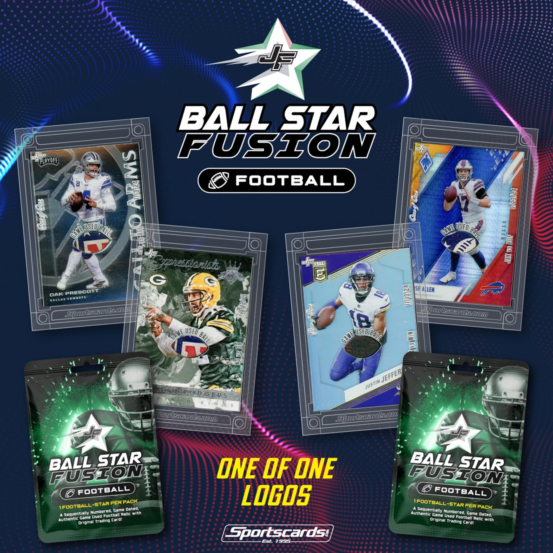 NFL 2025 Ball Star Fusion Football Trading Card Pack