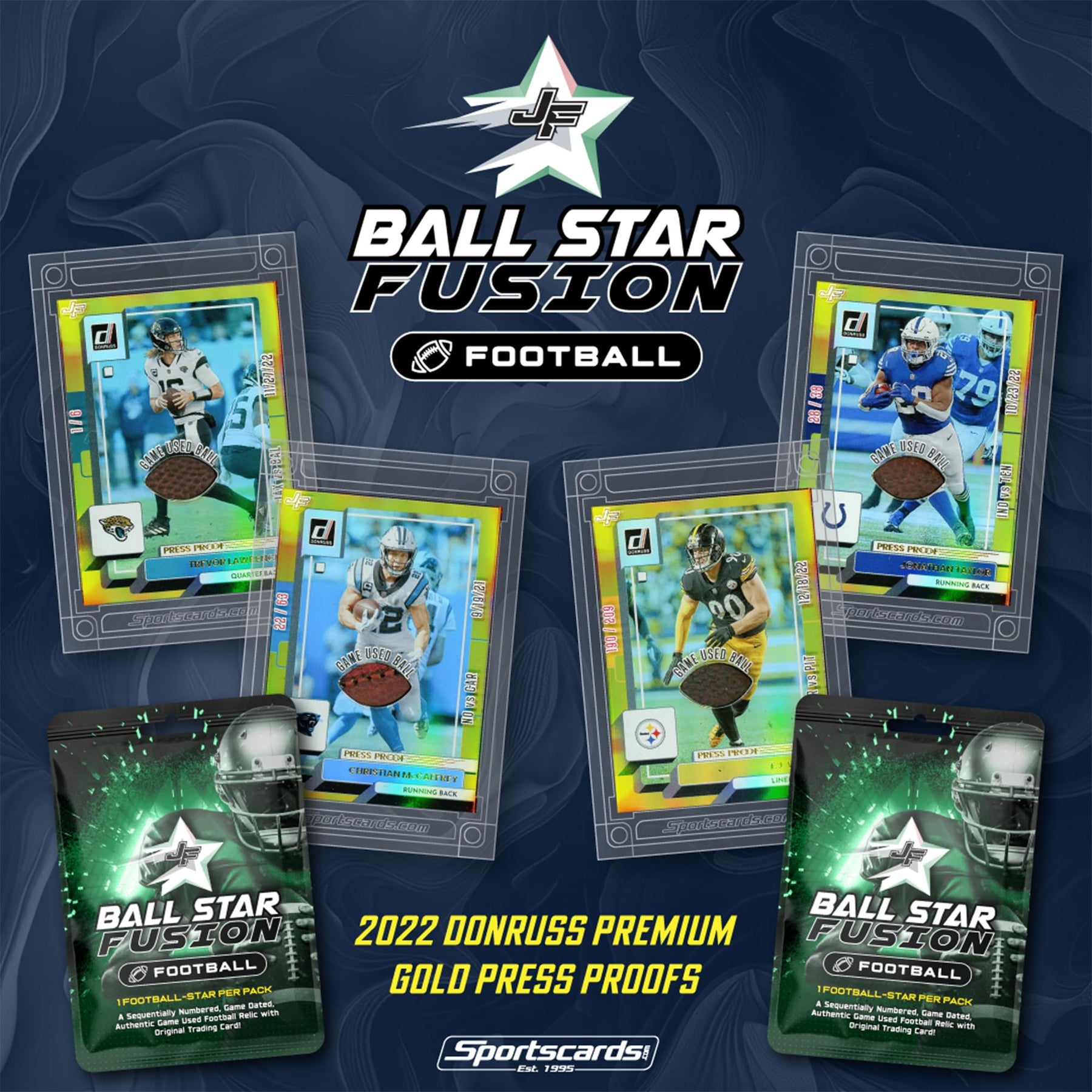 NFL 2025 Ball Star Fusion Football Trading Card Pack