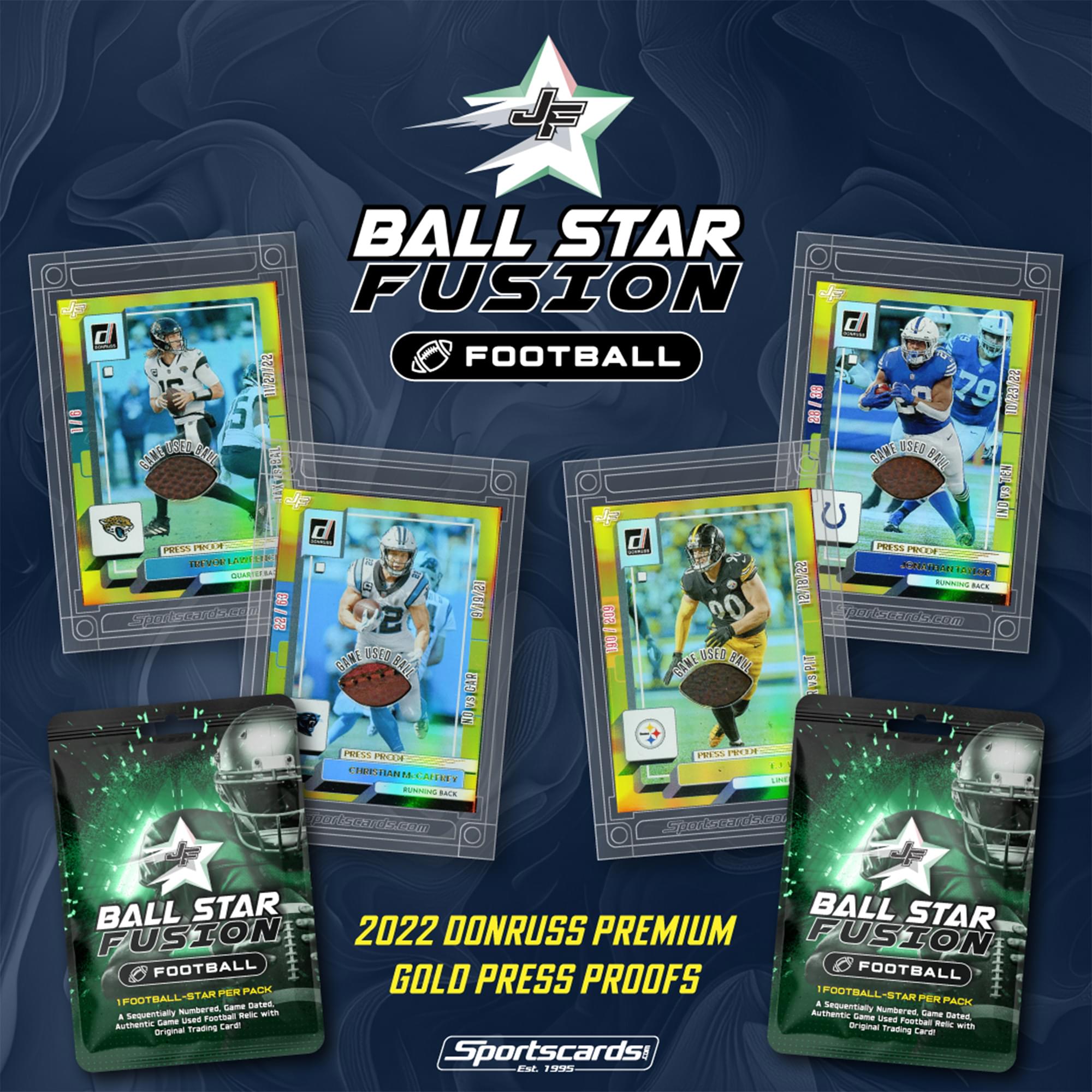 NFL 2025 Ball Star Fusion Football Trading Card Pack