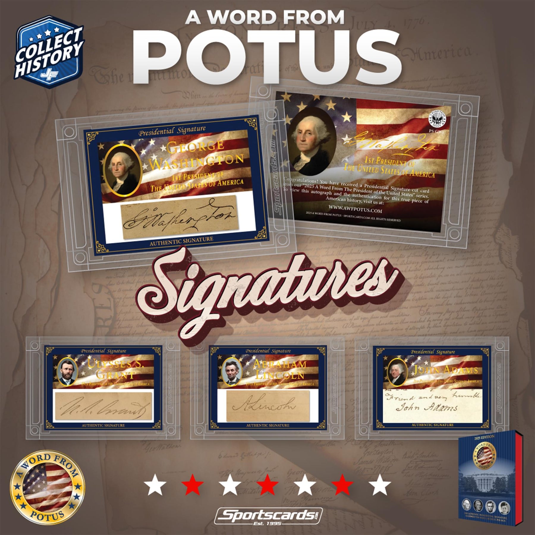 A Word From POTUS Trading Card Sealed Box