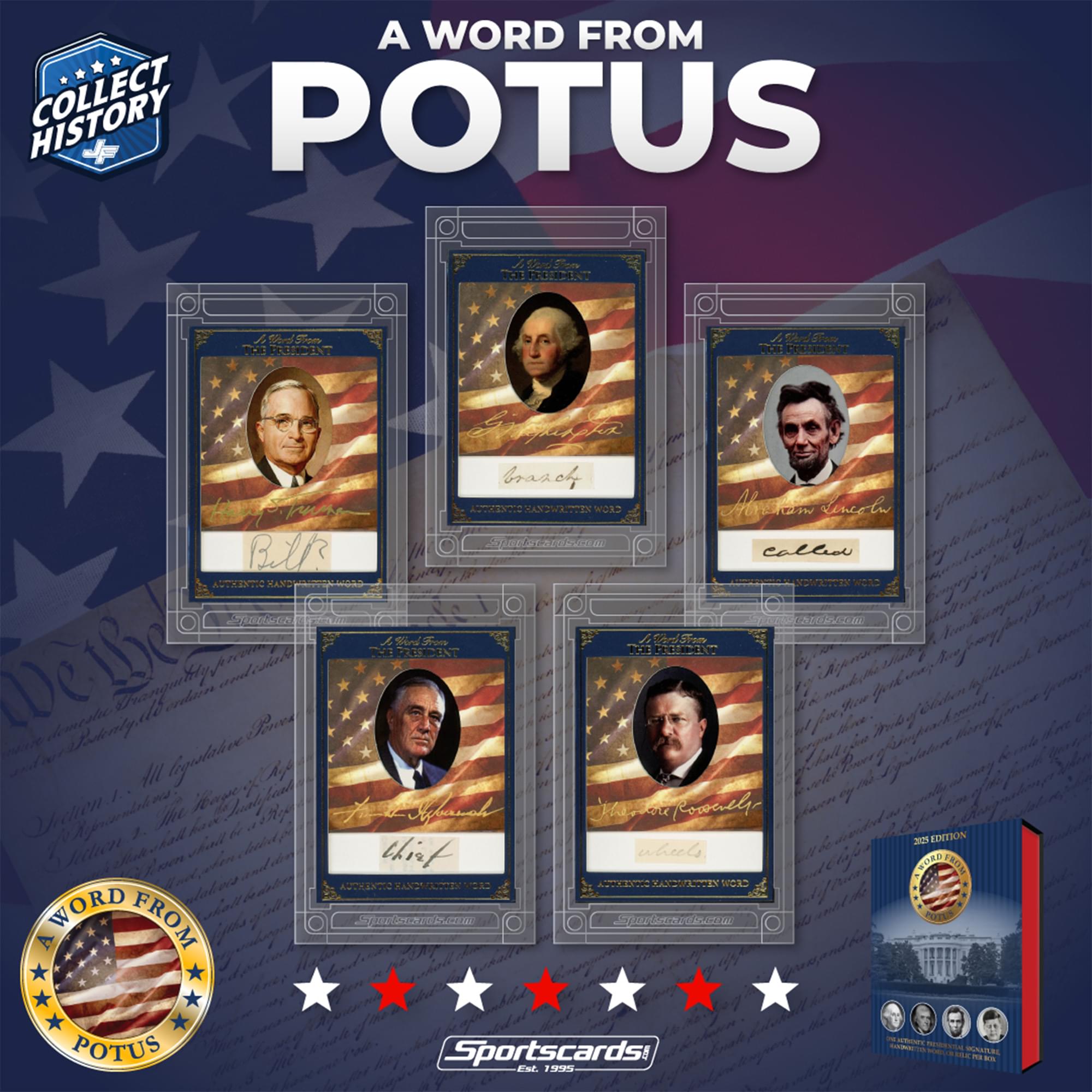 A Word From POTUS Trading Card Sealed Box