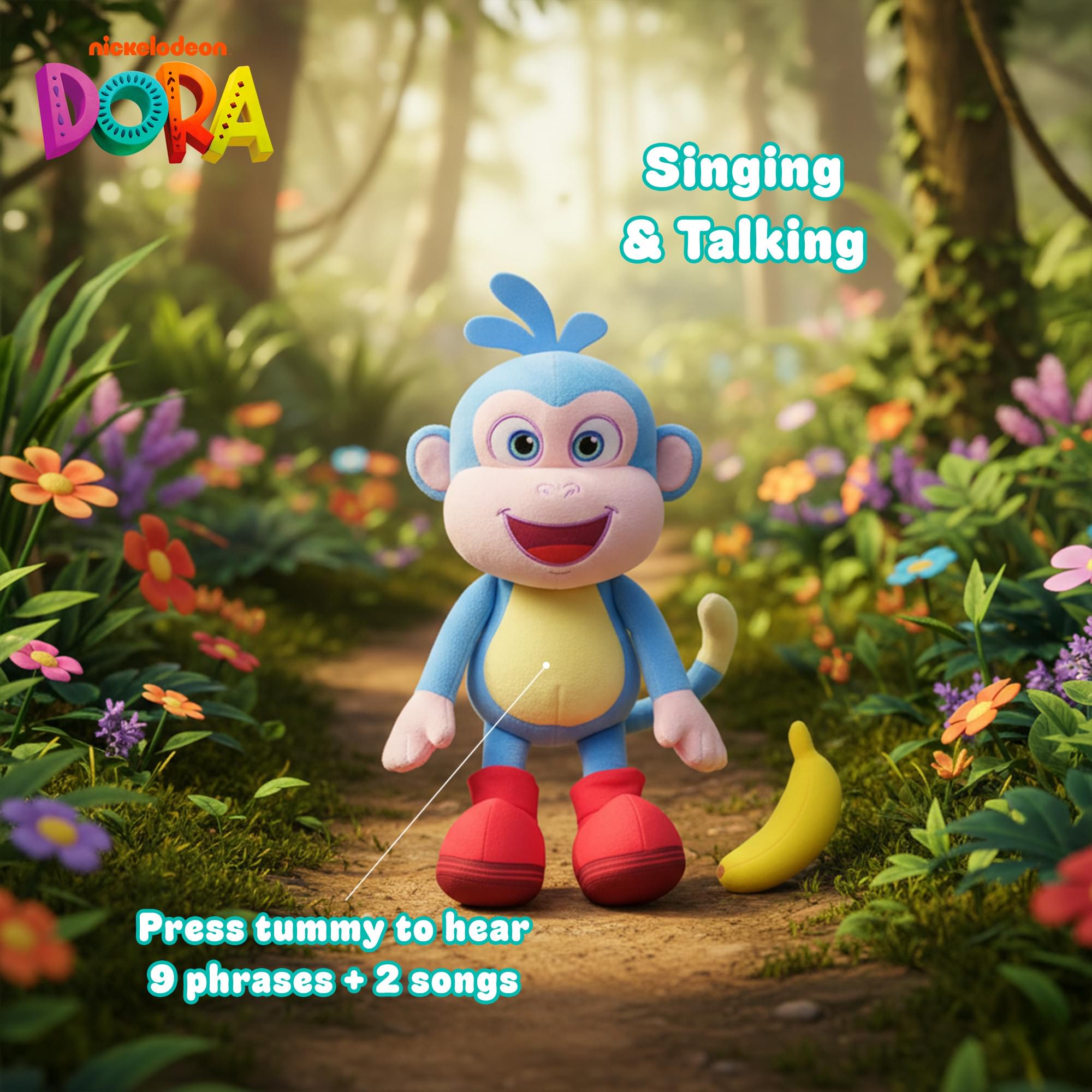 Nickelodeon Dora Bananas For Boots Interactive Plush Toy