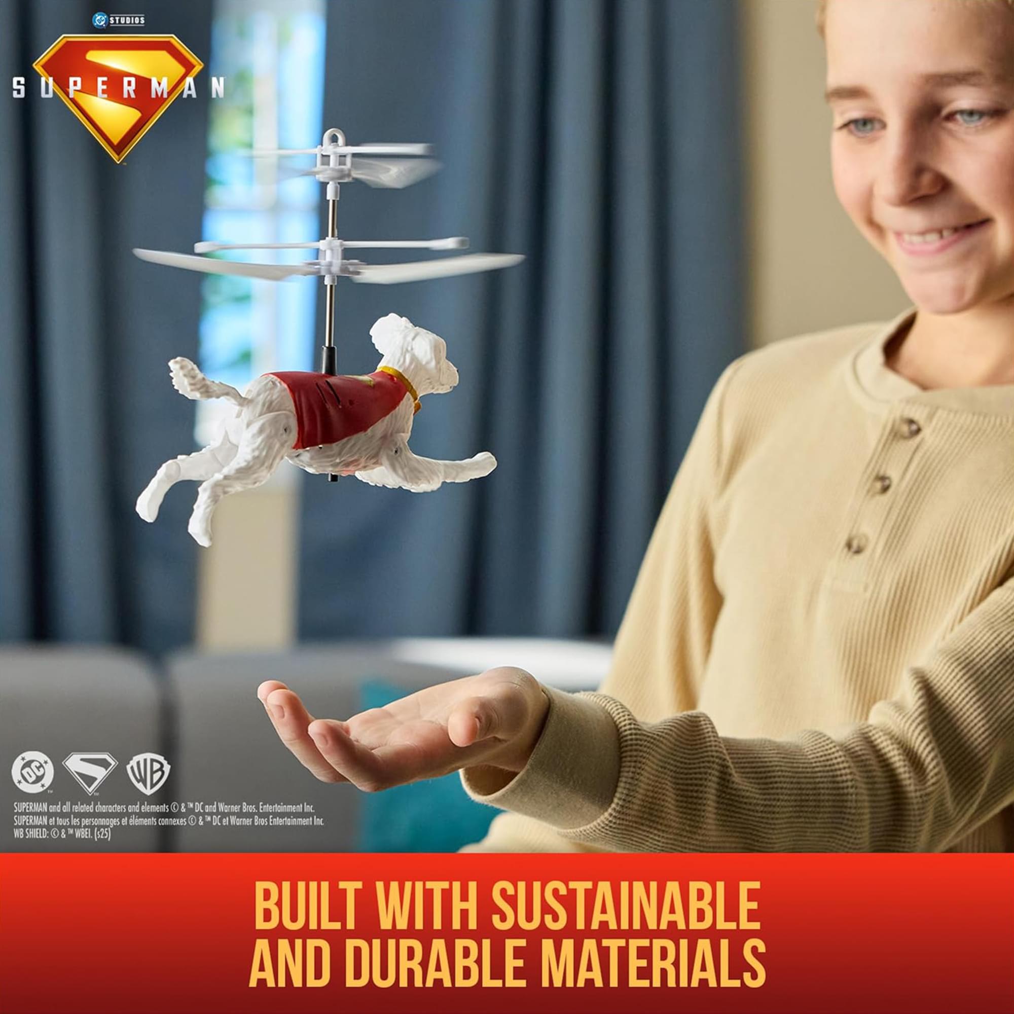 DC Comics Superman Flying Krypto Remote Control Hovering Superdog | 7.5 Inches