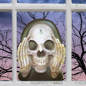 Scary Peeper Reaper Window Cling Halloween Decoration