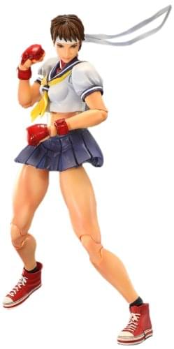 Super Street Fighter IV Play Arts Kai Action Figure: Sakura Kasugano