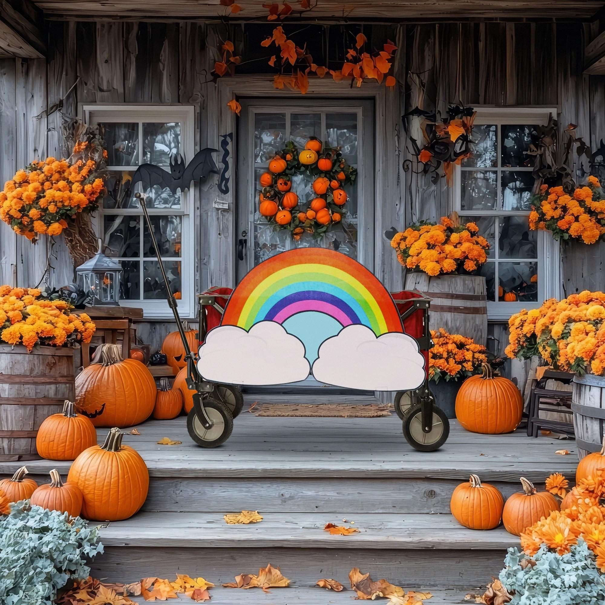 Magical Rainbow Wagon Cover Halloween Accessory
