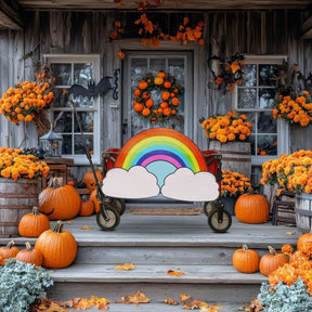 Magical Rainbow Wagon Cover Halloween Accessory