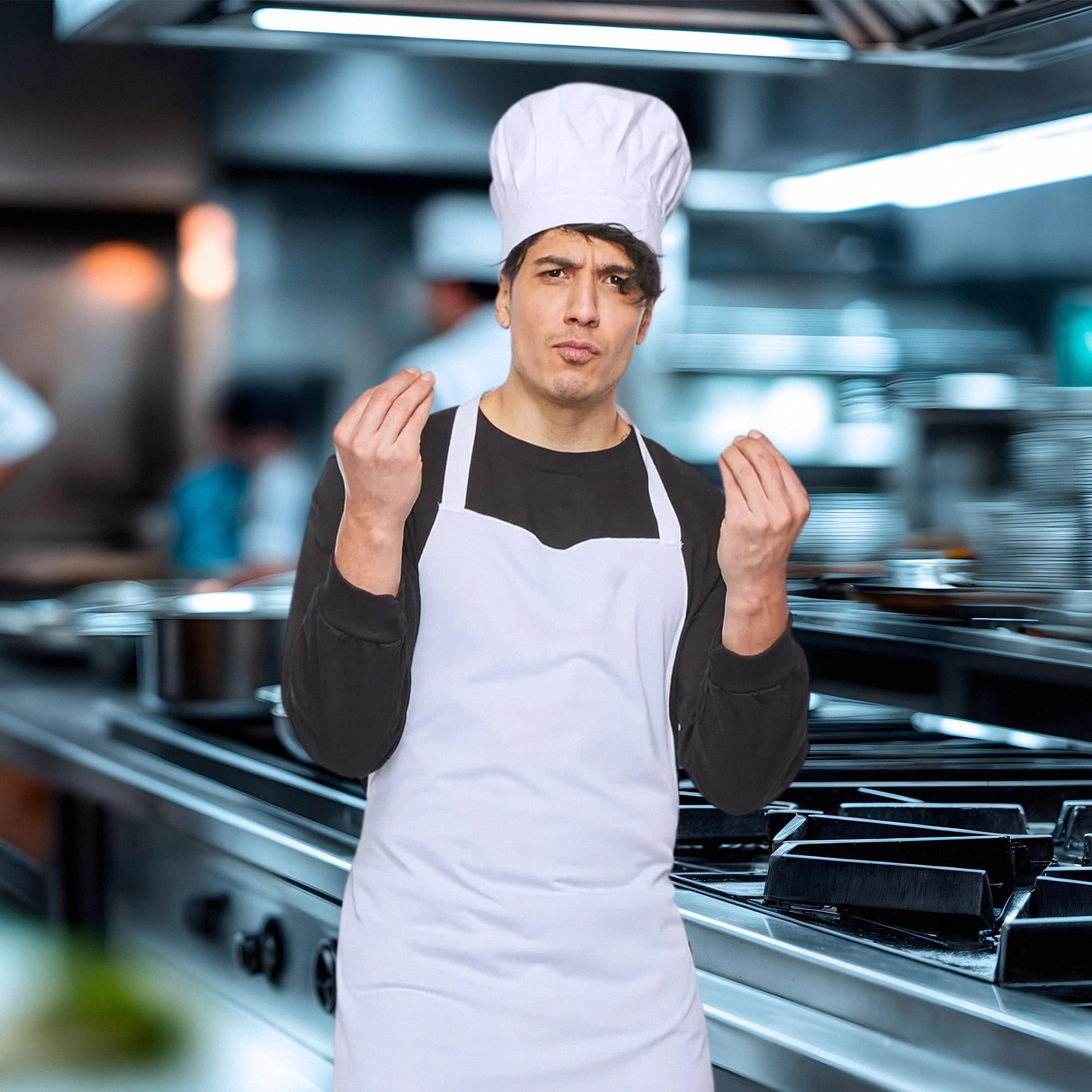 Chef Hat & Apron Adult Costume Kit
