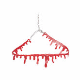 Blood Drip Necklace Costume Jewelry