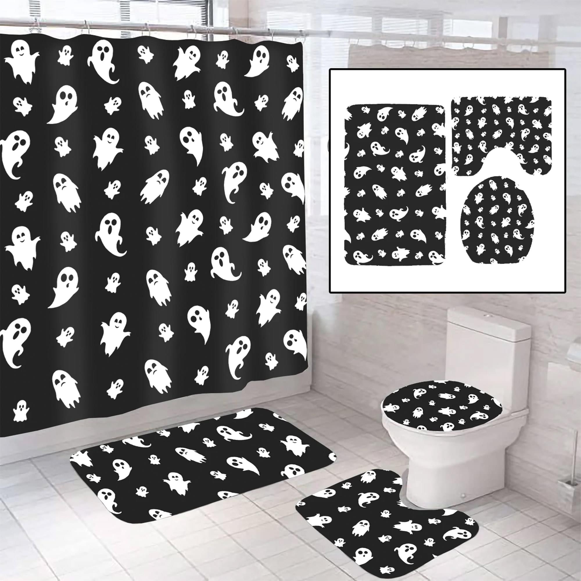 Halloween 4-Piece Bathroom Set | Ghosts