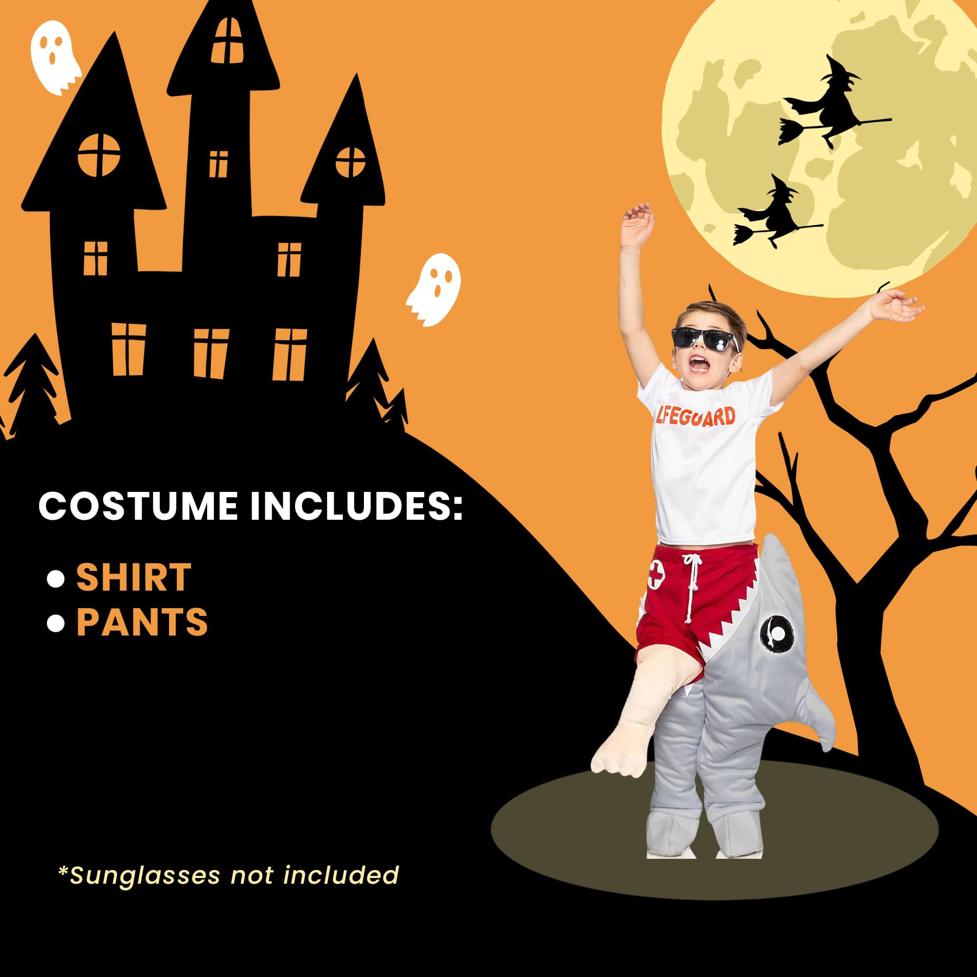 Life Guard & Shark Attack Child Costume