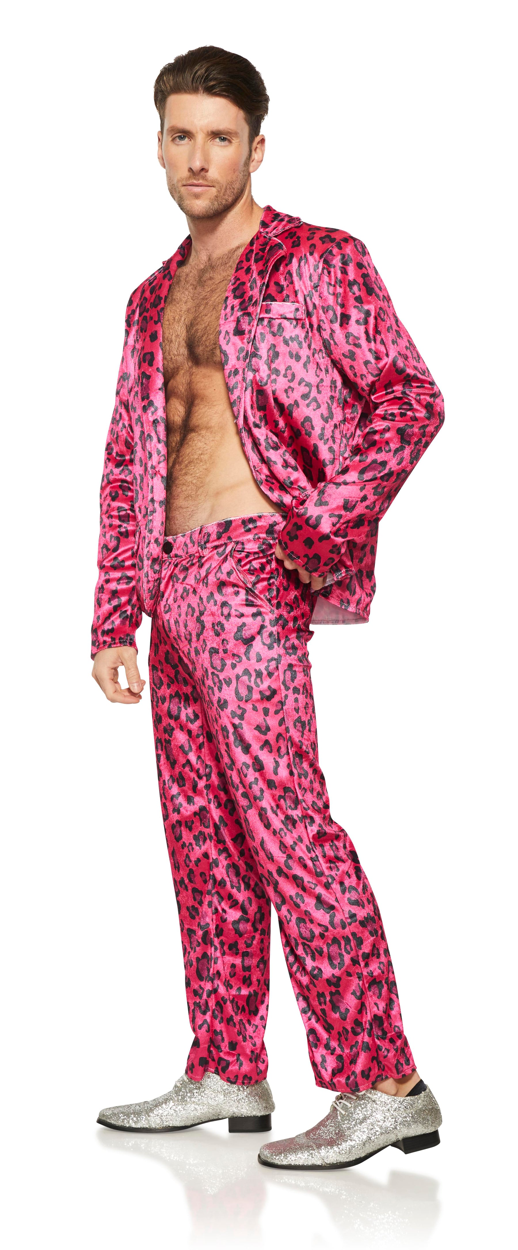 Pink Leopard Rock Star Adult Costume