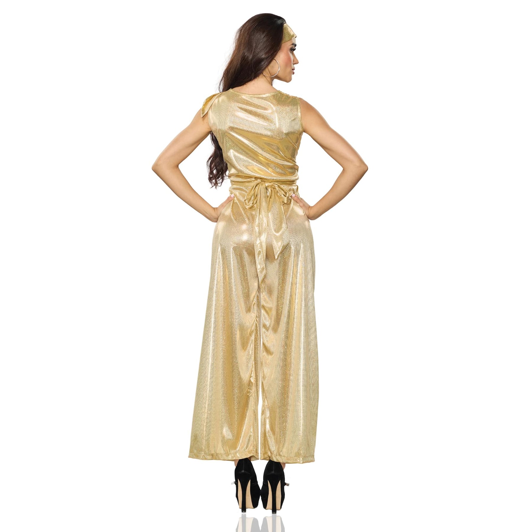 70's Disco Gold Adult Costume Jumpsuit 70's Disco Gold Adult Costume Jumpsuit