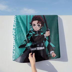 Demon Slayer Tanjiro 45 x 60 Inch Fleece Throw Blanket