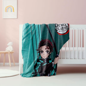 Demon Slayer Tanjiro 45 x 60 Inch Fleece Throw Blanket