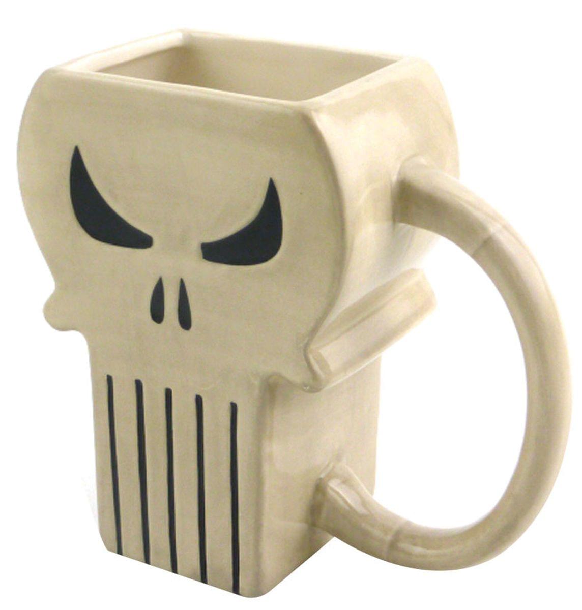 Marvel's The Punisher Skull Symbol Molded Mug