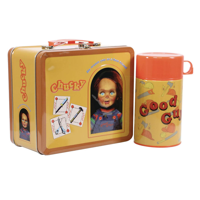 Child's Play Chucky Good Guys Retro Metal Lunchbox With Beverage Container