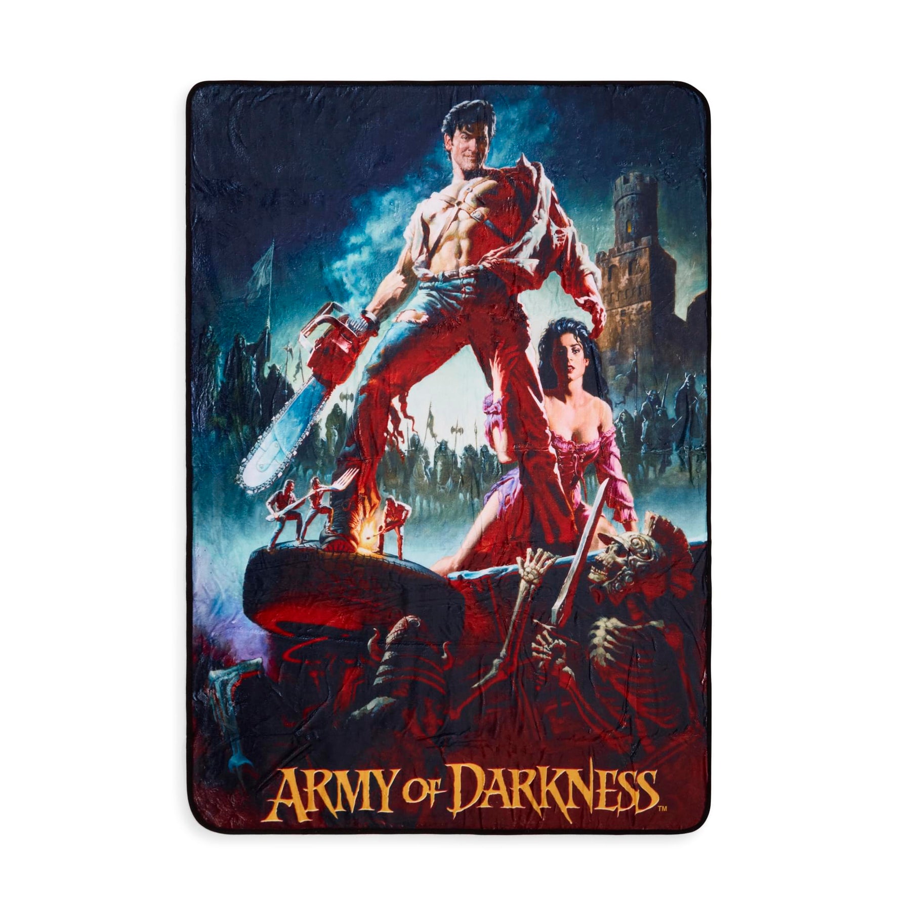 Army Of Darkness Movie Poster Fleece Throw Blanket | 45 x 60 Inches