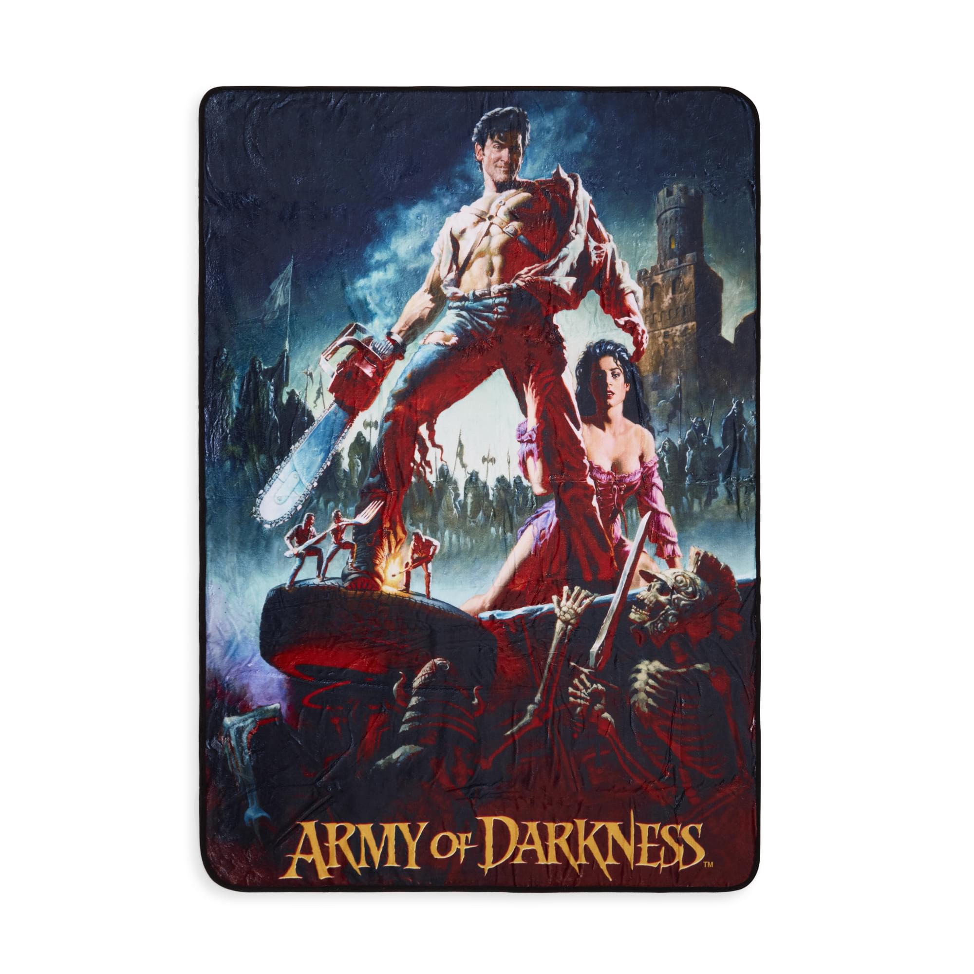 Army Of Darkness Movie Poster Fleece Throw Blanket | 45 x 60 Inches
