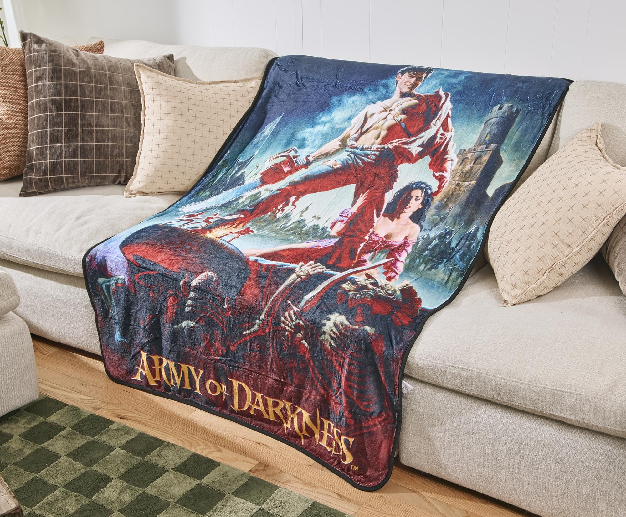 Army Of Darkness Movie Poster Fleece Throw Blanket | 45 x 60 Inches