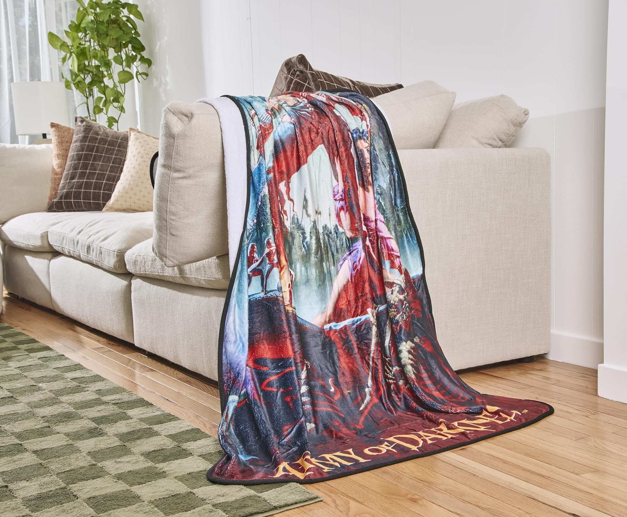 Army Of Darkness Movie Poster Fleece Throw Blanket | 45 x 60 Inches