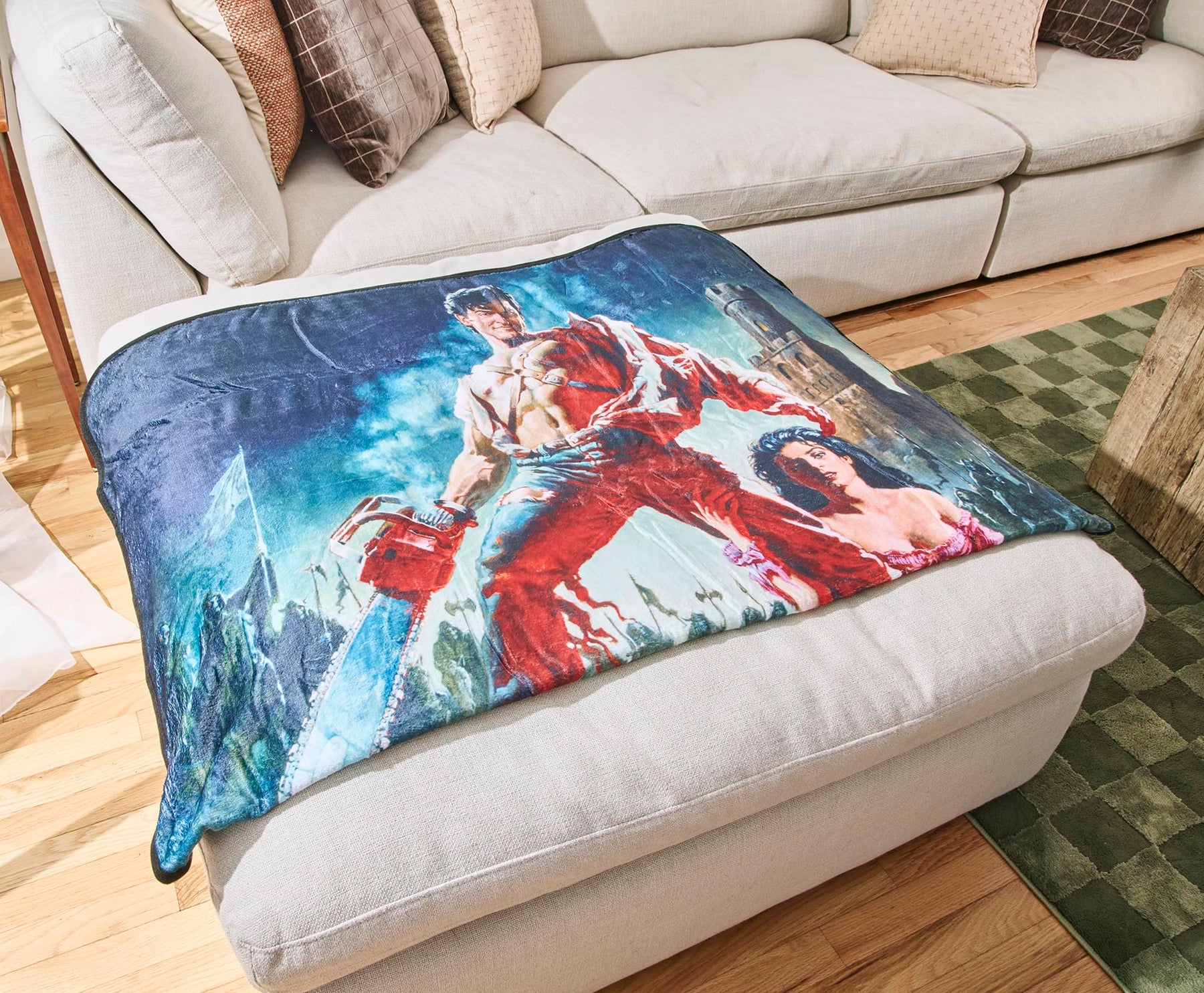 Army Of Darkness Movie Poster Fleece Throw Blanket | 45 x 60 Inches