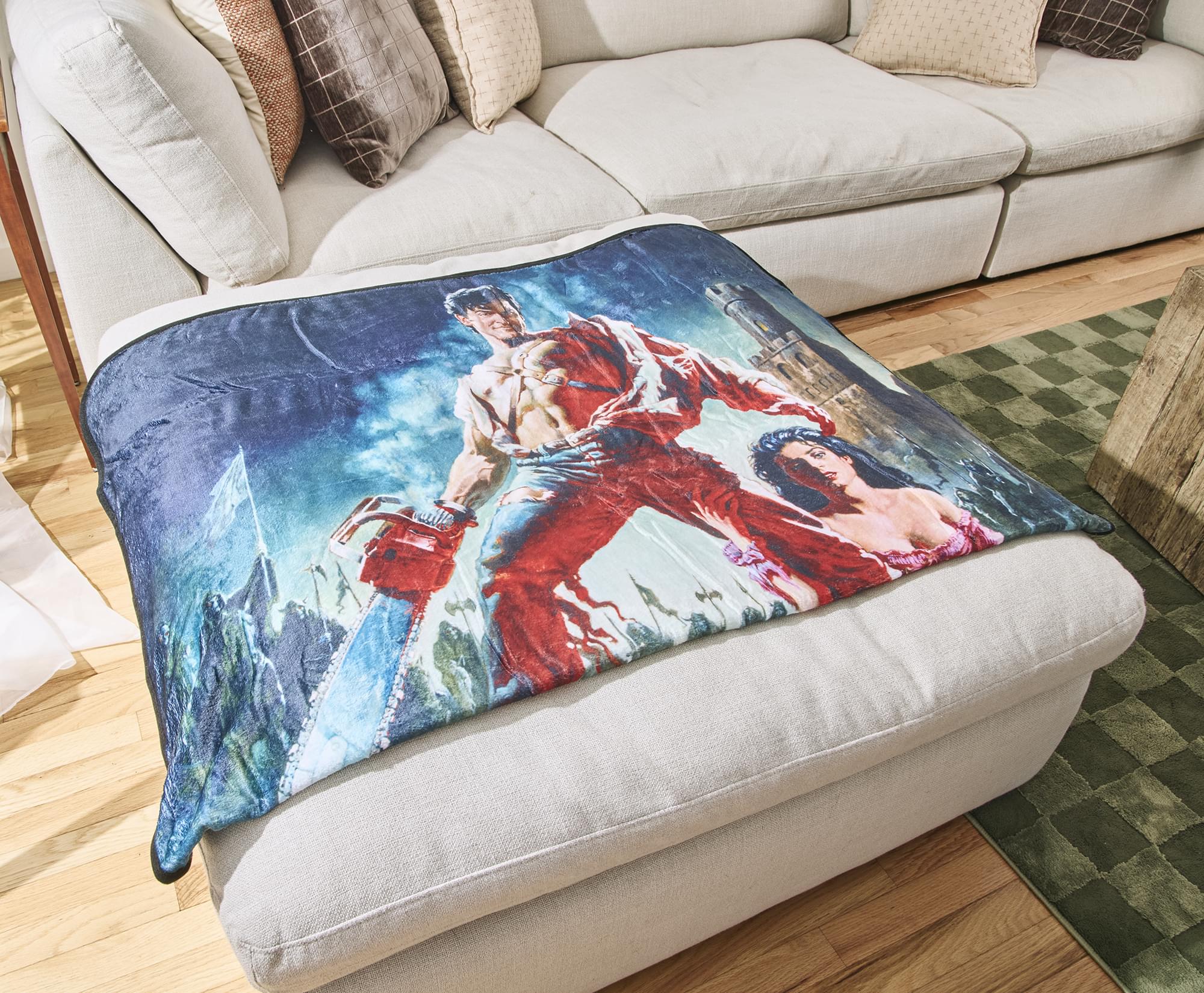 Army Of Darkness Movie Poster Fleece Throw Blanket | 45 x 60 Inches