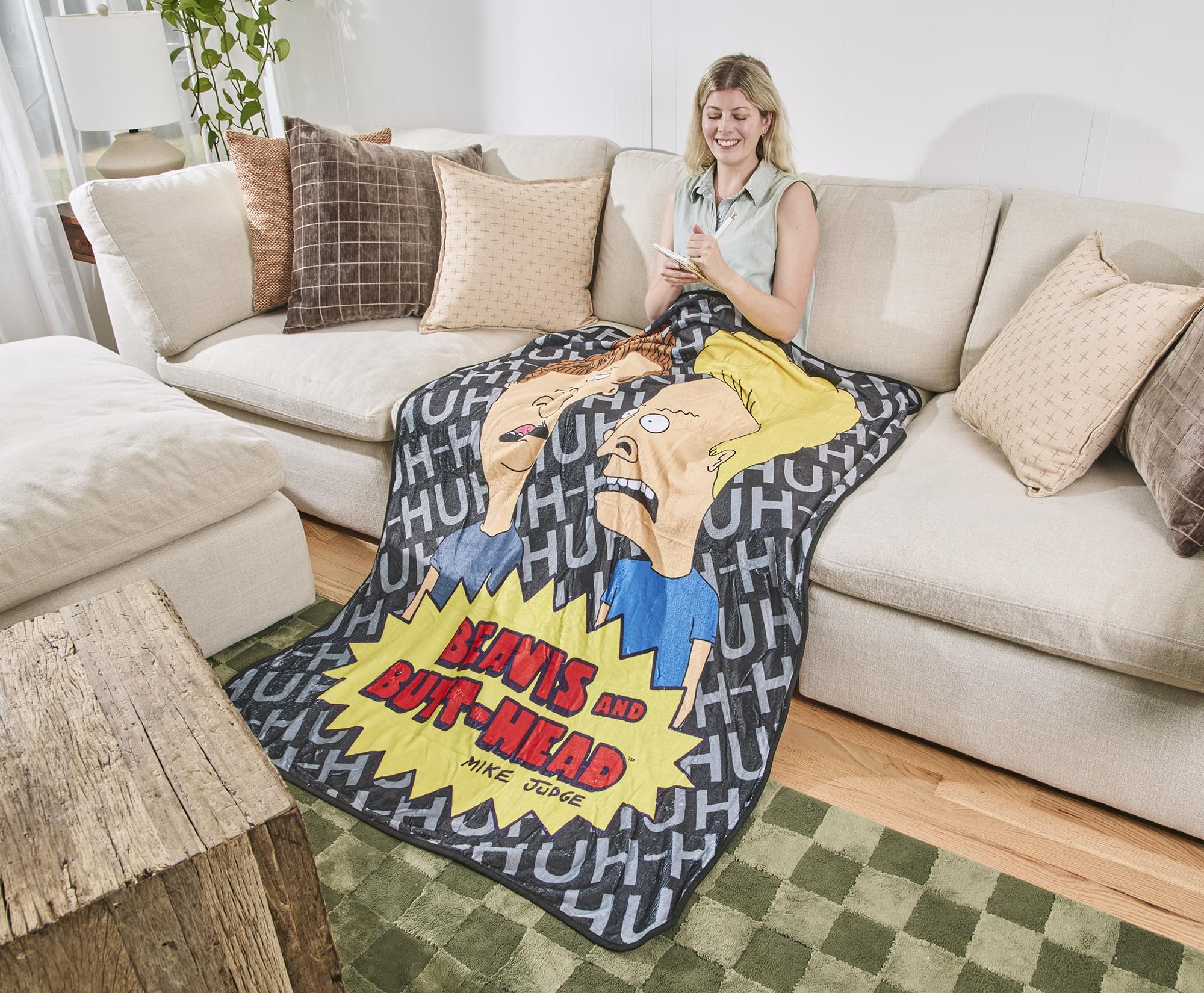 MTV Beavis and Butt-Head Fleece Throw Blanket | 45 x 60 Inches