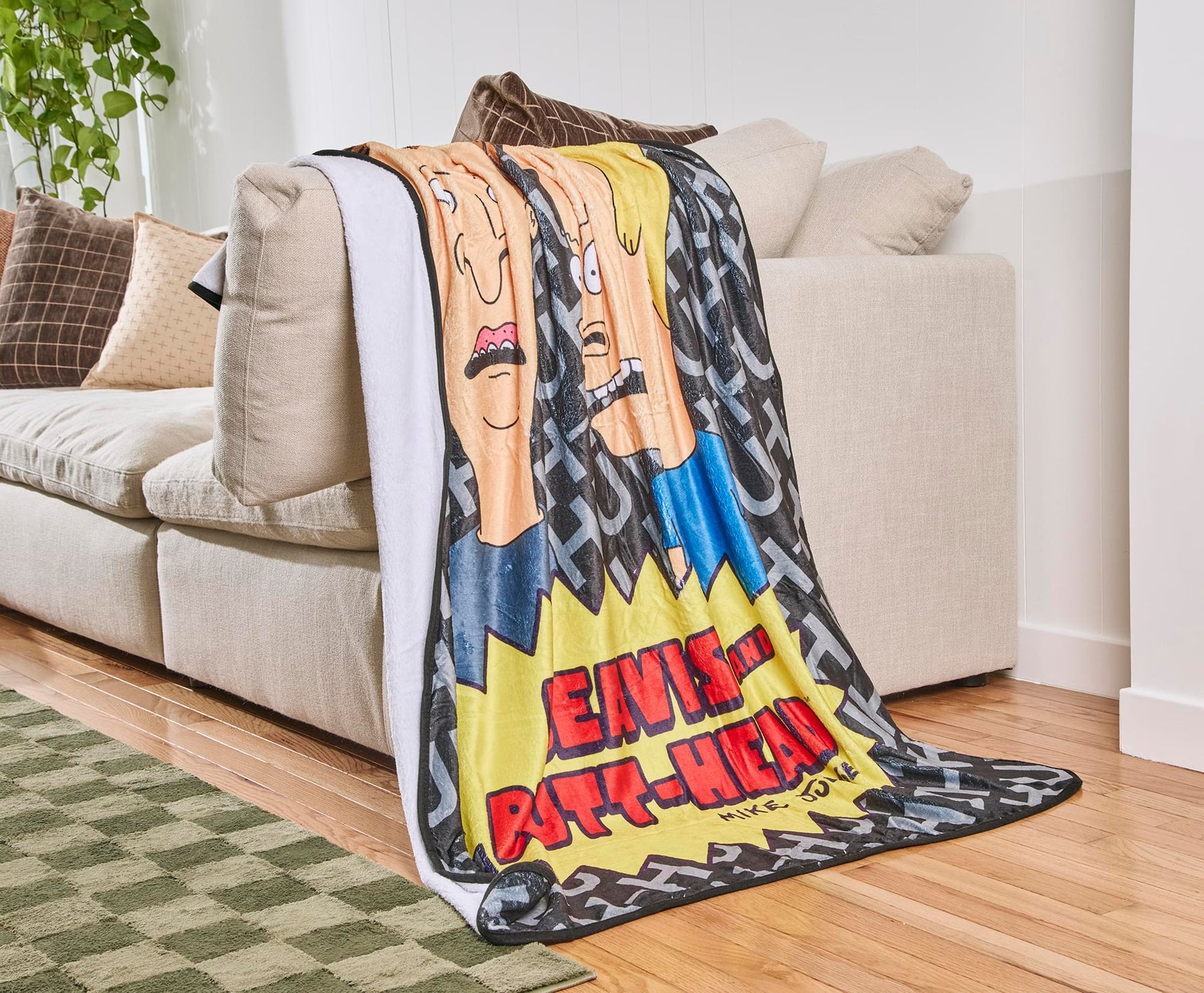 MTV Beavis and Butt-Head Fleece Throw Blanket | 45 x 60 Inches