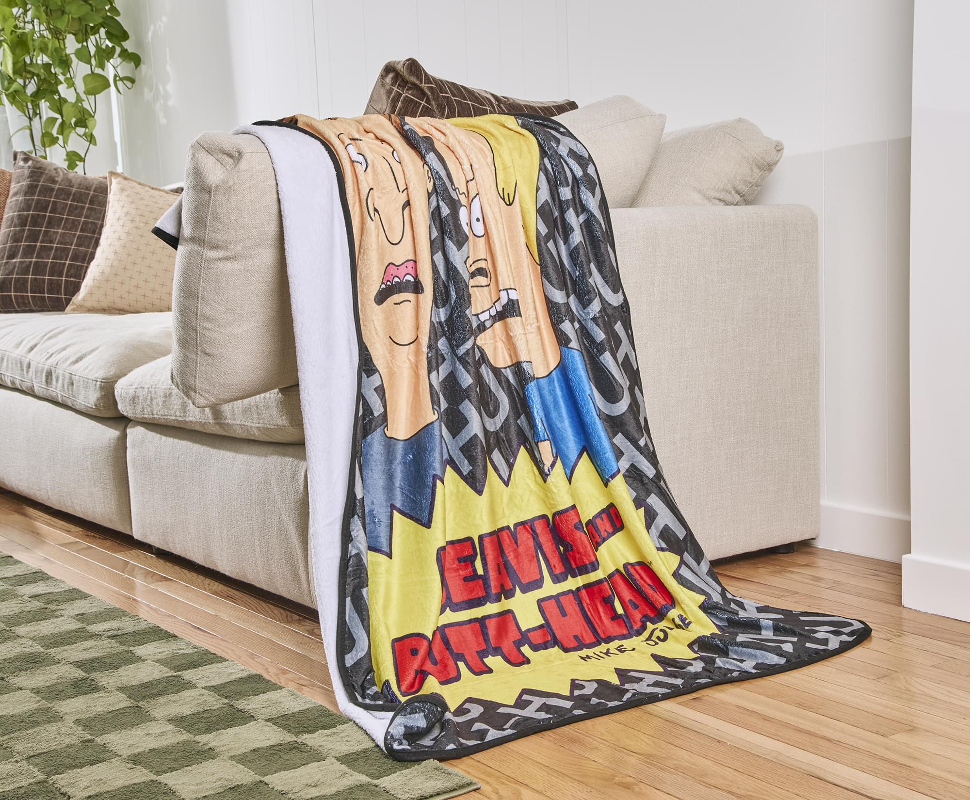 MTV Beavis and Butt-Head Fleece Throw Blanket | 45 x 60 Inches