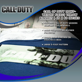 Call of Duty Lightweight Fleece Throw Blanket | 45 x 60 Inches