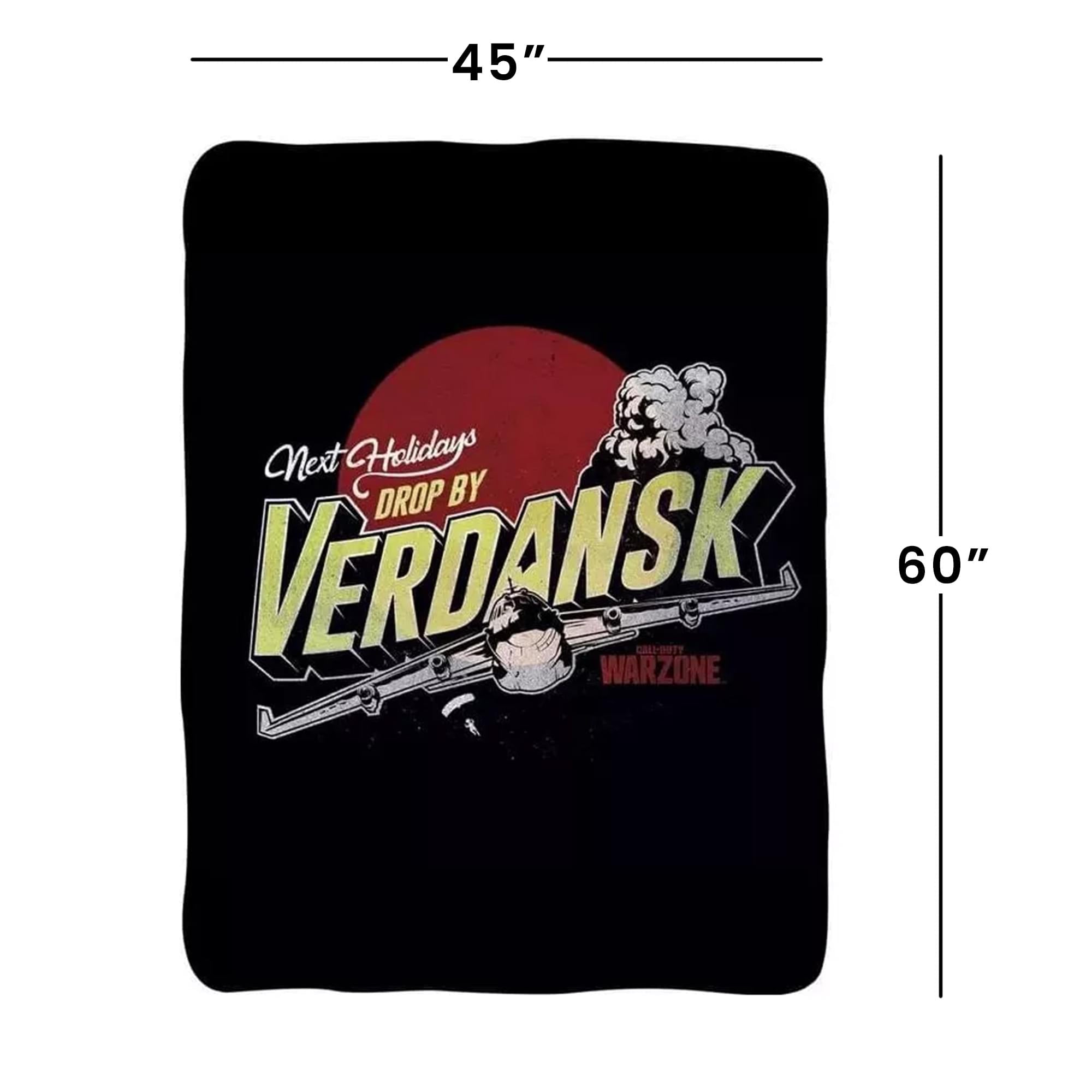Call of Duty Drop By Verdansk 45 x 60 Inch Fleece Throw Blanket