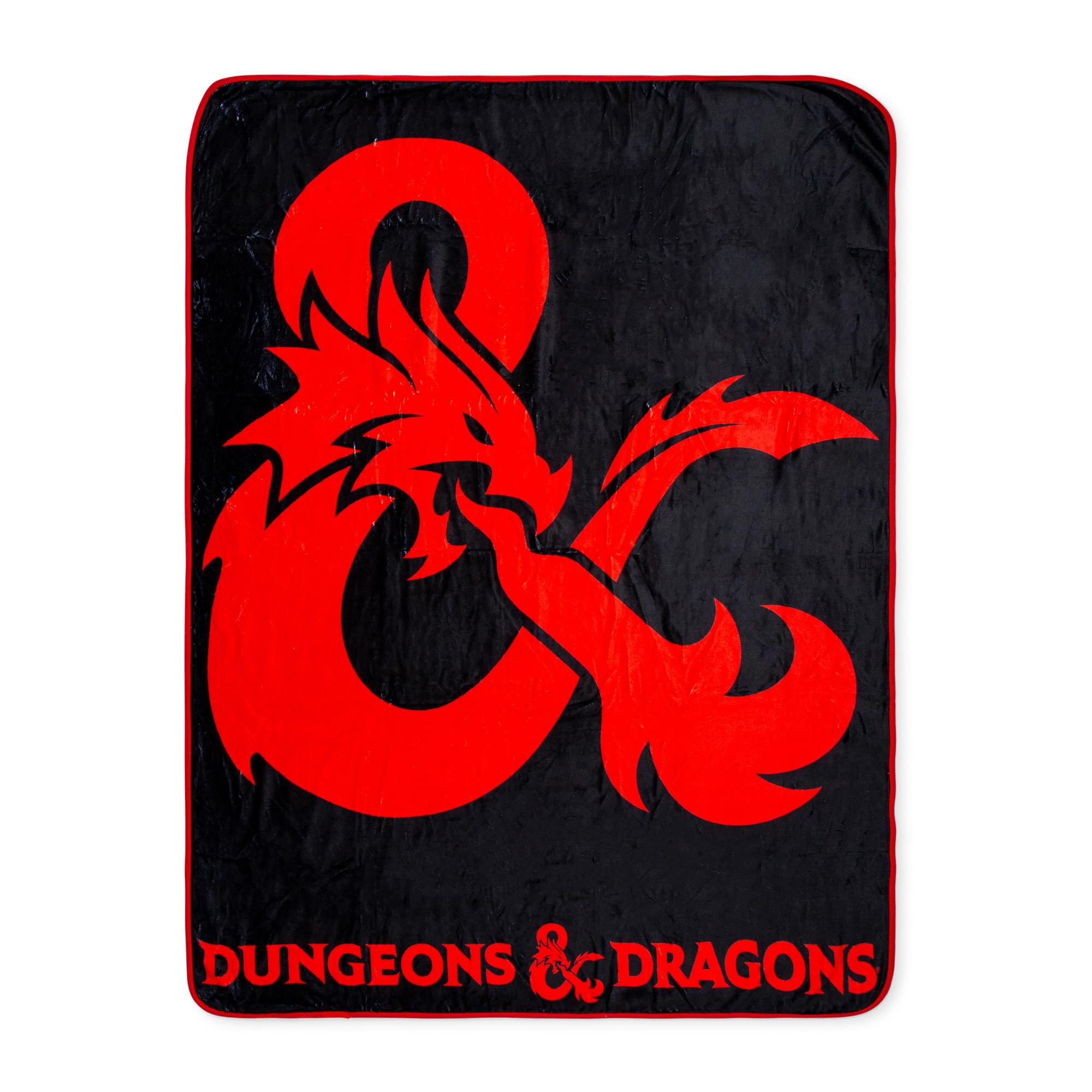 Dungeons & Dragons Logo Fleece Throw Blanket | 45 x 60 Inches
