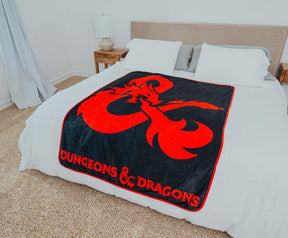 Dungeons & Dragons Logo Fleece Throw Blanket | 45 x 60 Inches