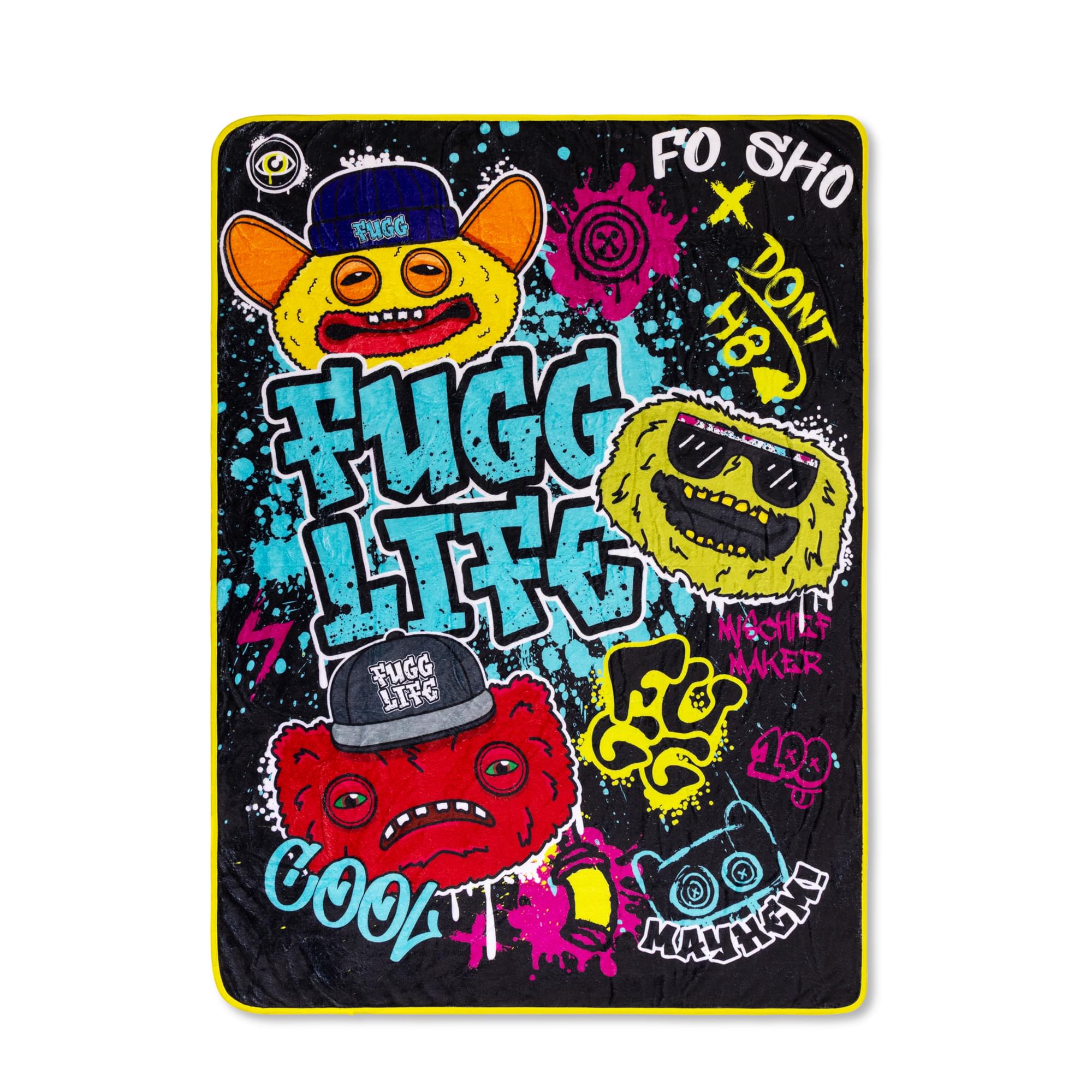Fuggler Fugg Life 45 x 60 Inch Fleece Throw Blanket