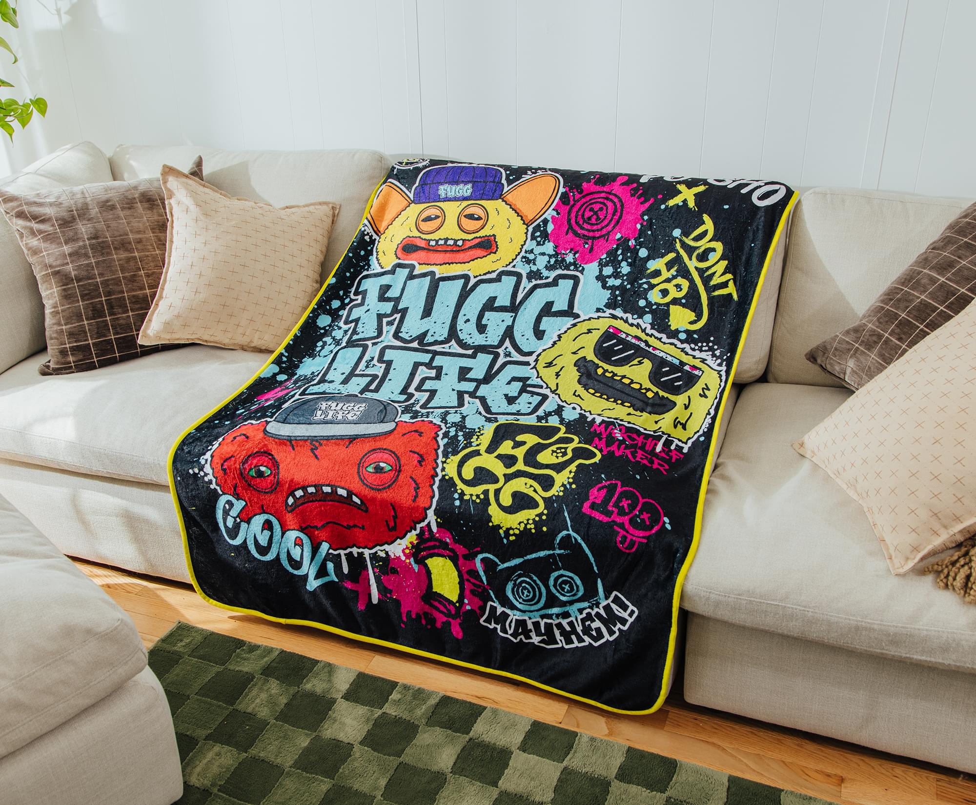 Fuggler Fugg Life 45 x 60 Inch Fleece Throw Blanket