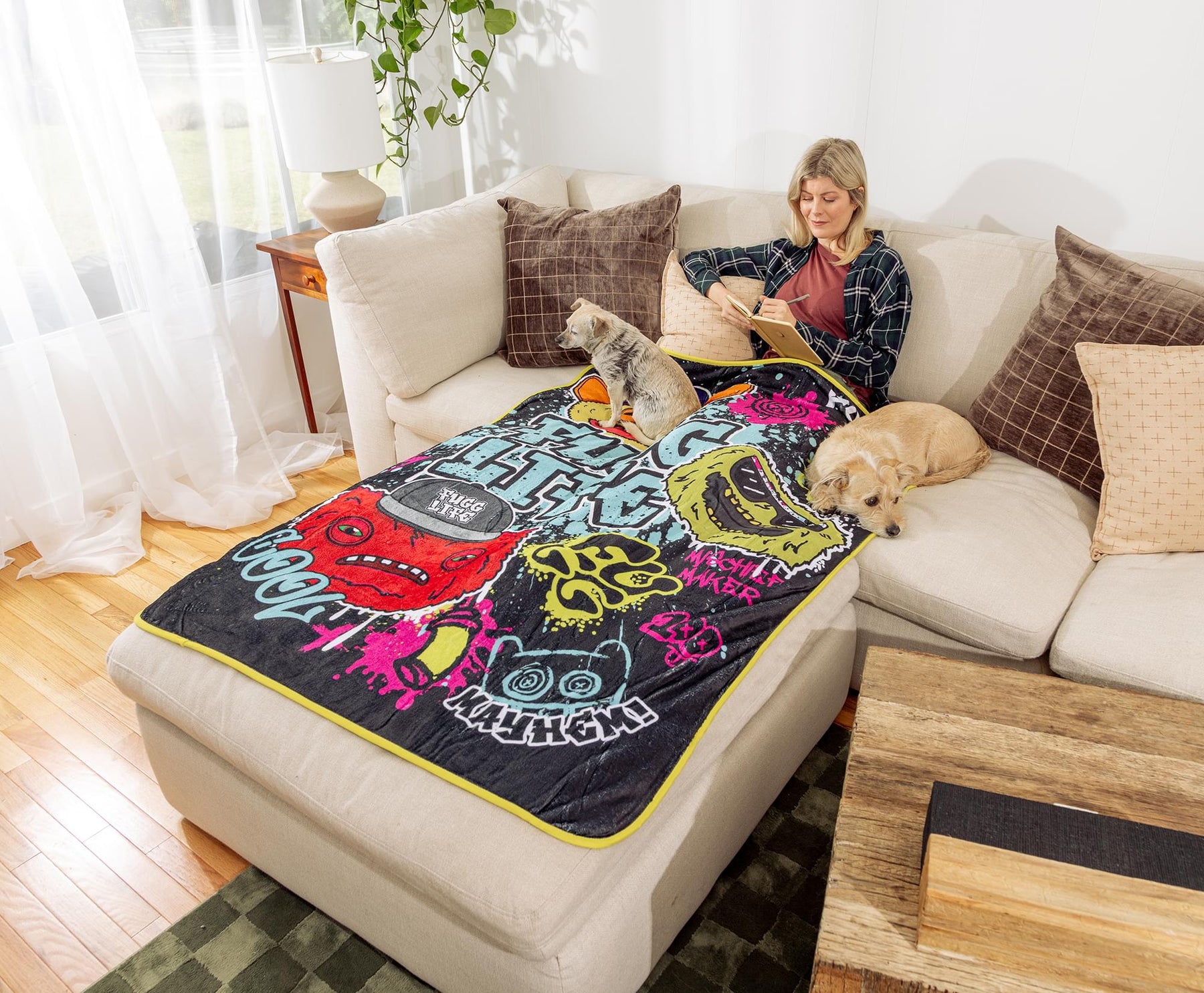 Fuggler Fugg Life 45 x 60 Inch Fleece Throw Blanket