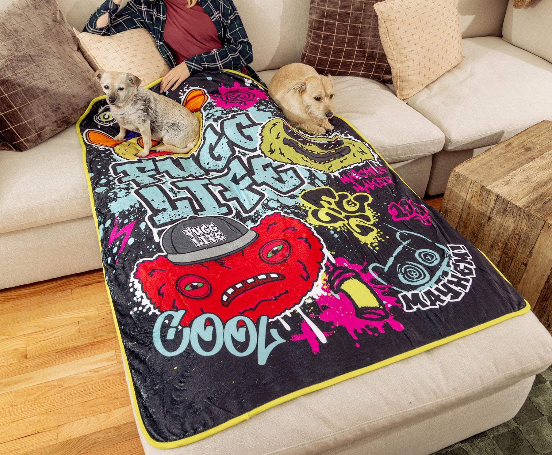Fuggler Fugg Life 45 x 60 Inch Fleece Throw Blanket