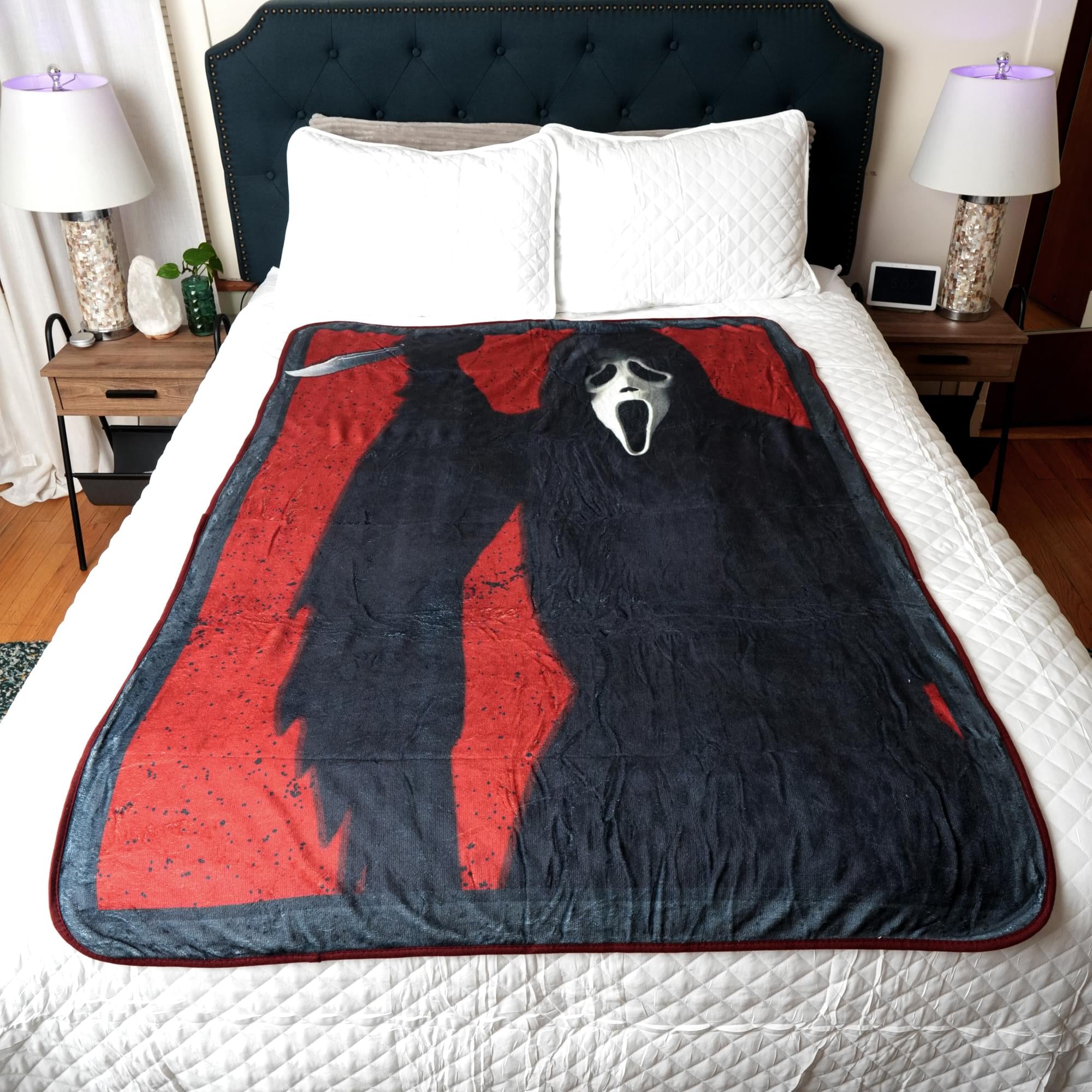 Scream Ghost Face Fleece Throw Blanket | 45 x 60 Inches