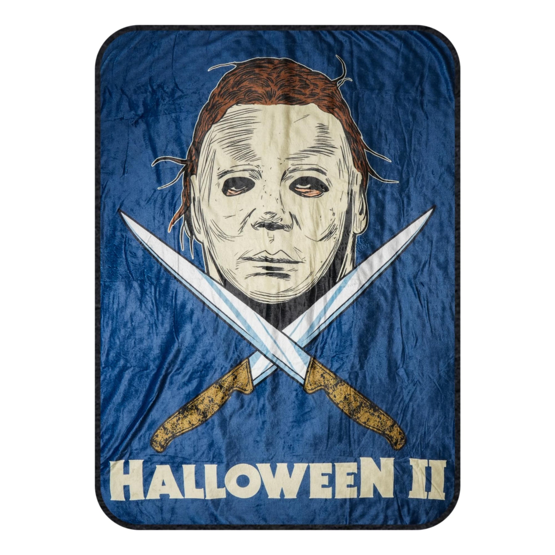 Halloween II Michael Myers Face Fleece Throw Blanket | 45 x 60 Inches