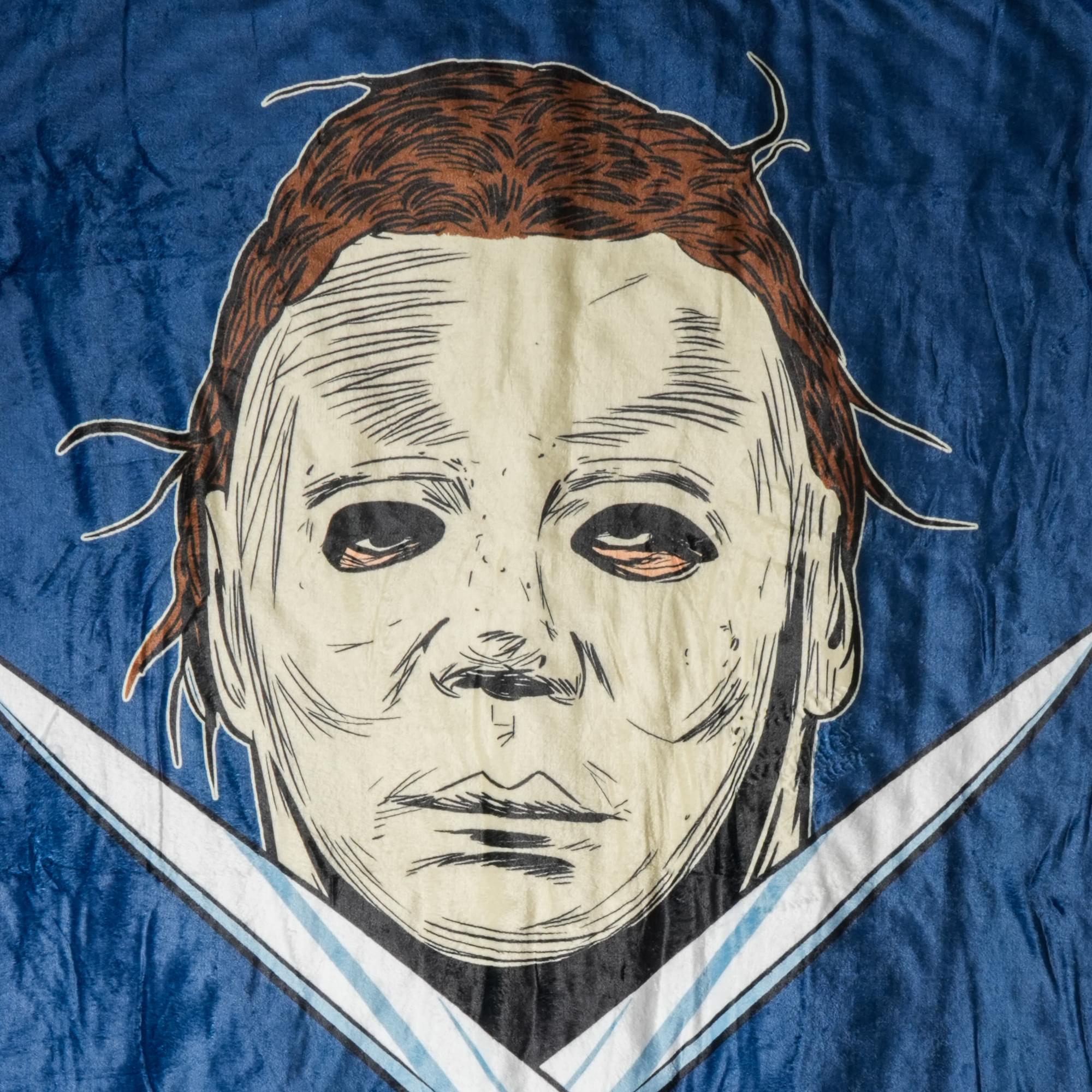 Halloween II Michael Myers Face Fleece Throw Blanket | 45 x 60 Inches