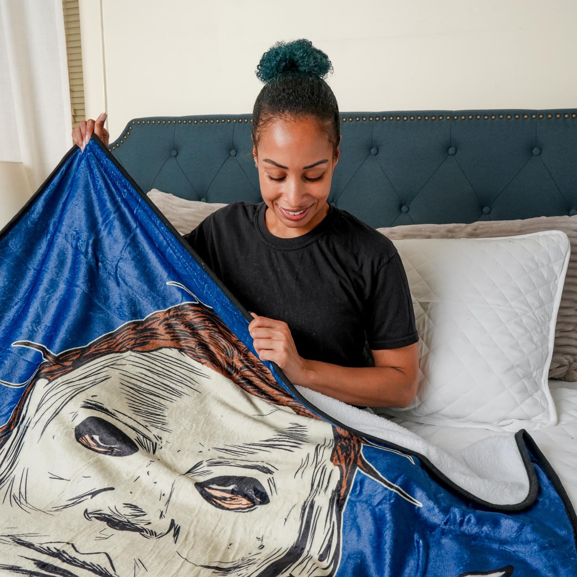Halloween II Michael Myers Face Fleece Throw Blanket | 45 x 60 Inches