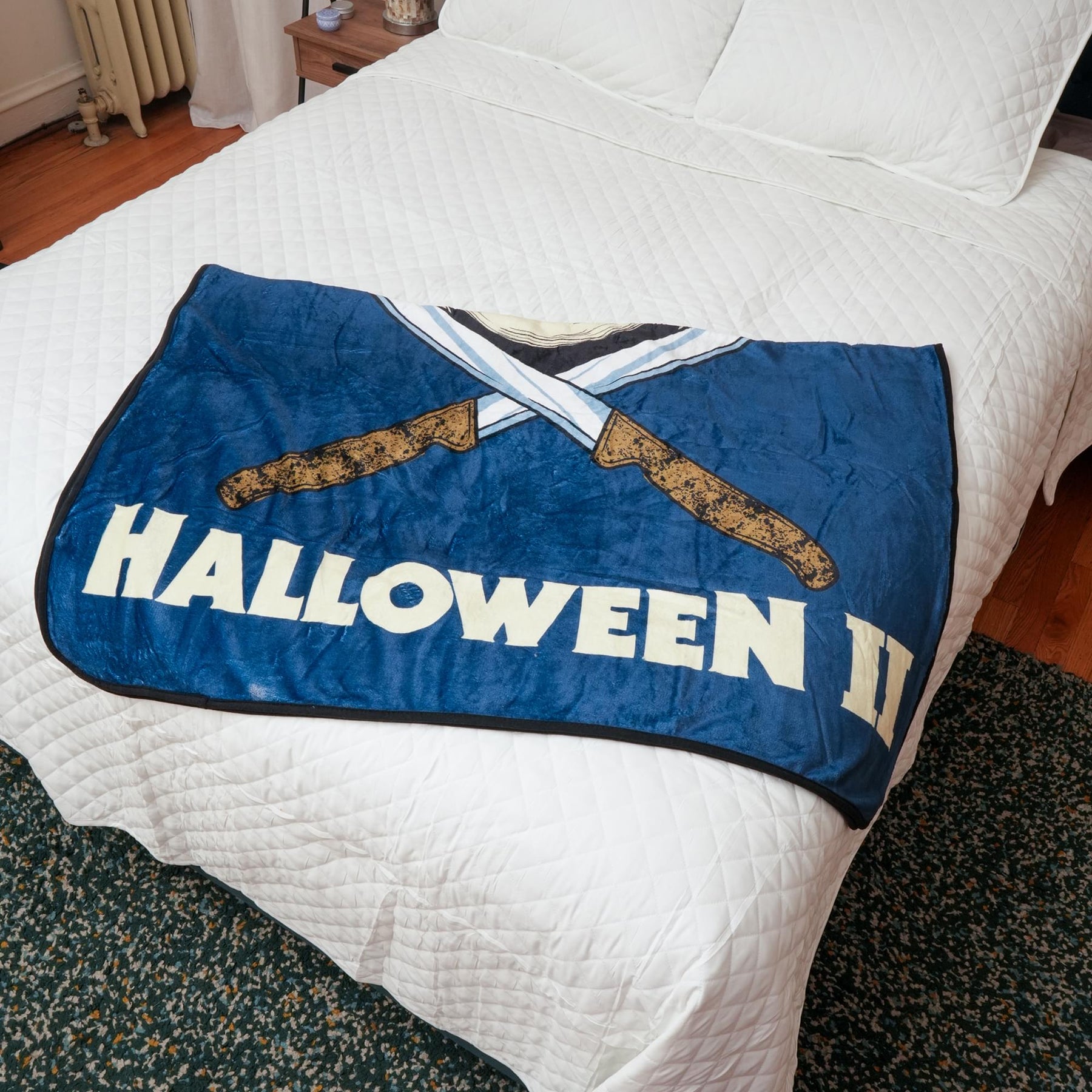 Halloween II Michael Myers Face Fleece Throw Blanket | 45 x 60 Inches