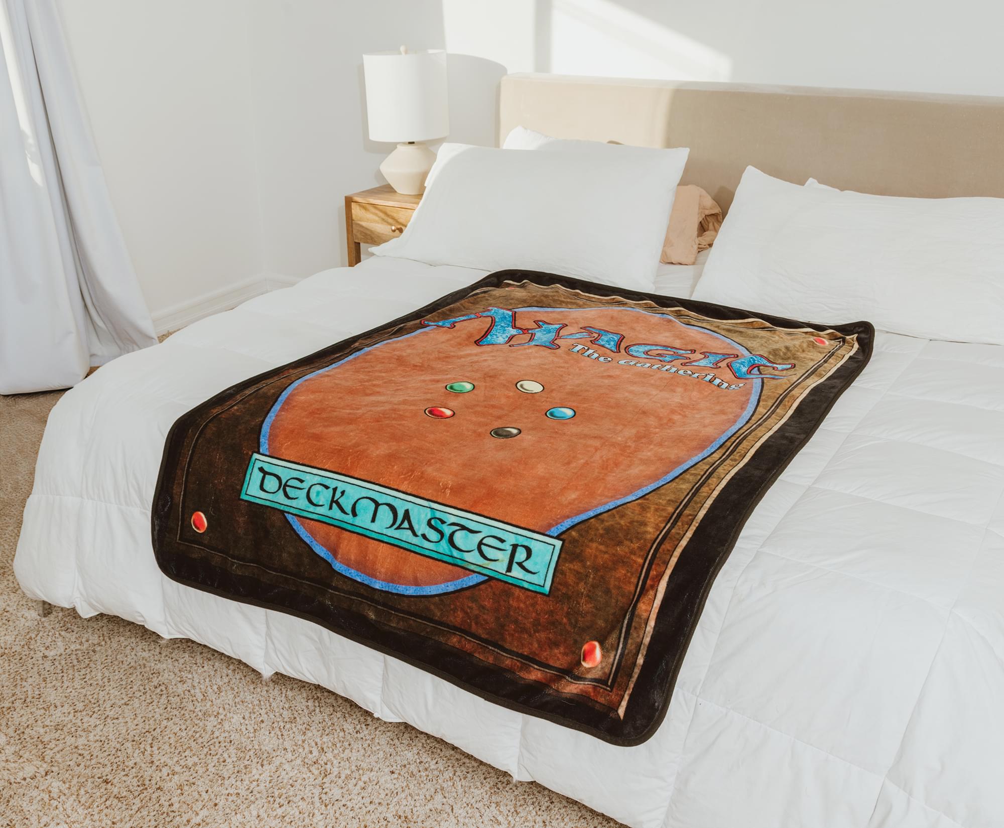Magic: The Gathering Black Lotus Card Double-Sided Fleece Throw Blanket | 45 x 60 Inches