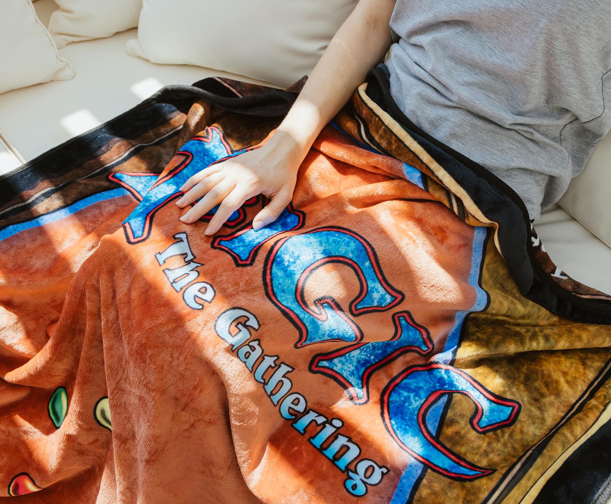 Magic: The Gathering Black Lotus Card Double-Sided Fleece Throw Blanket | 45 x 60 Inches