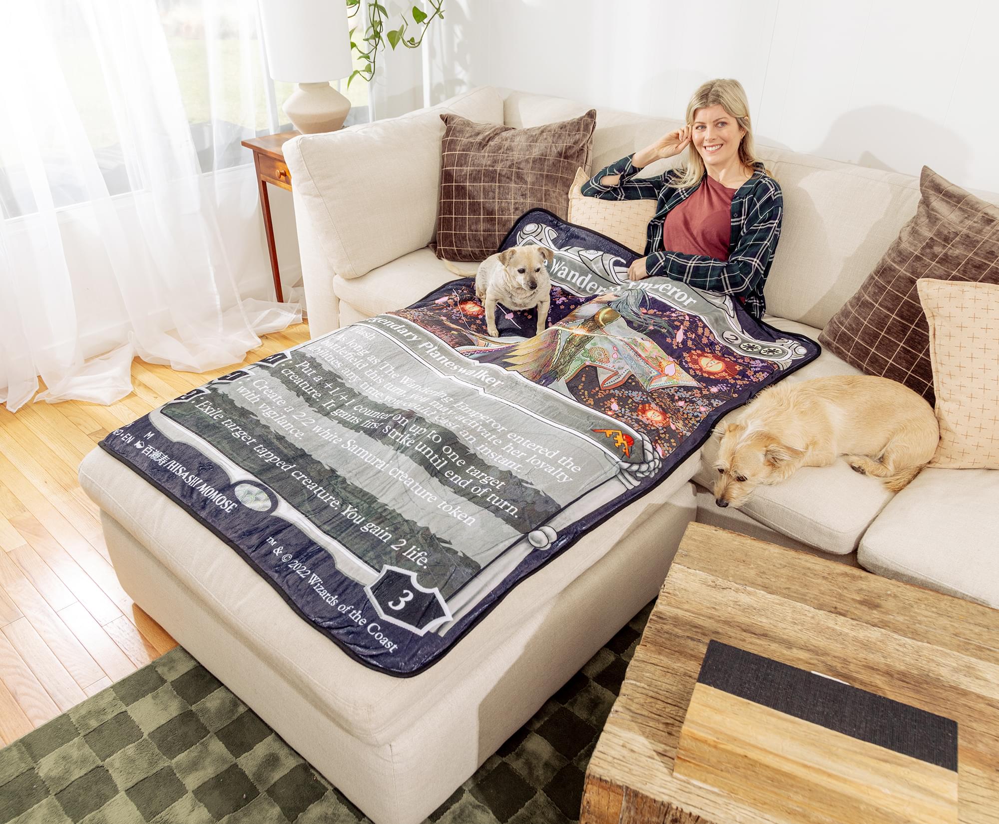 Magic: The Gathering The Wandering Emperor Fleece Throw Blanket | 45 x 60 Inches
