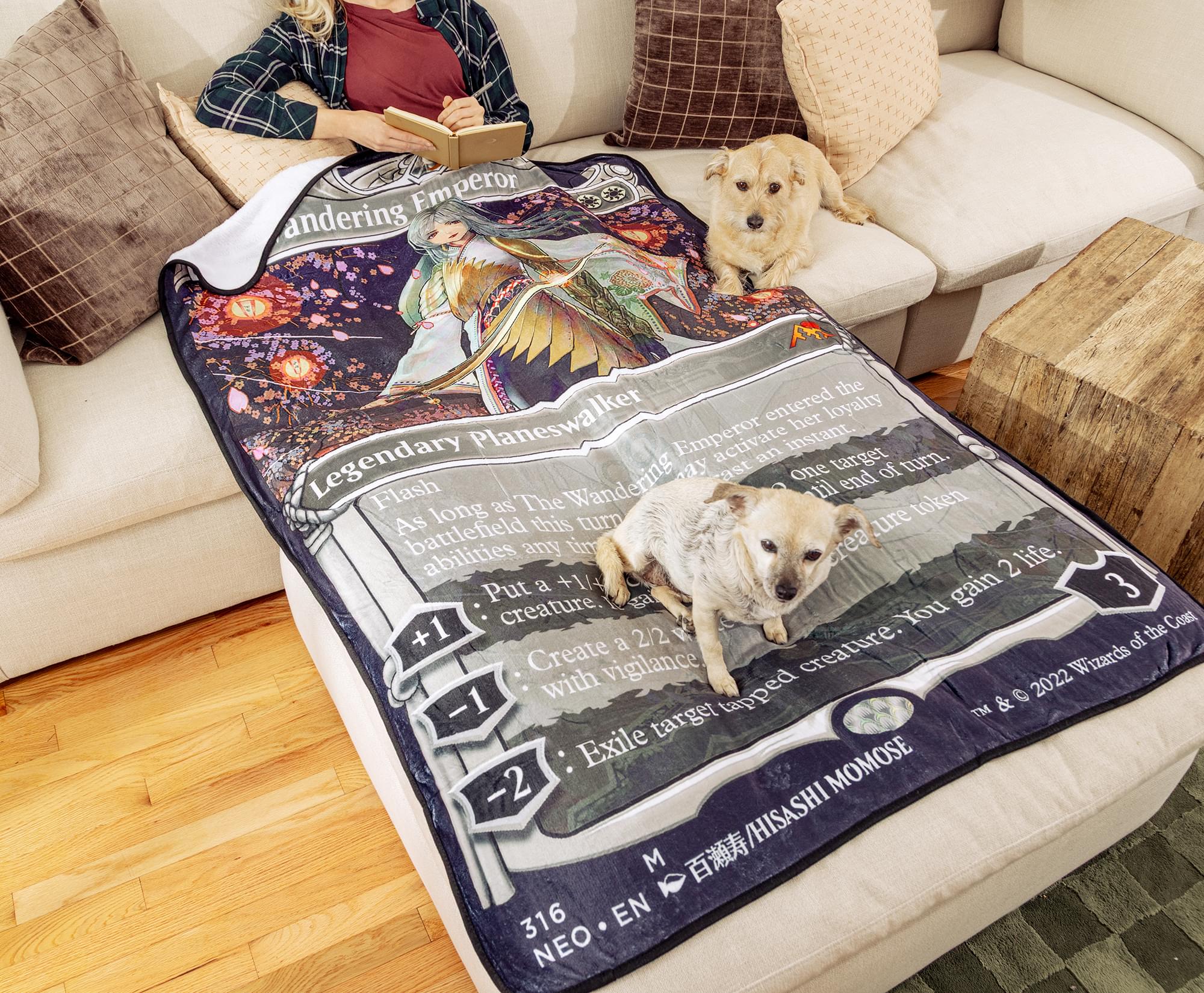 Magic: The Gathering The Wandering Emperor Fleece Throw Blanket | 45 x 60 Inches